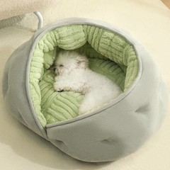 跨境猫垫子四季通用的半封闭式幼猫咪沙发床狗窝宠物房子冬天保暖