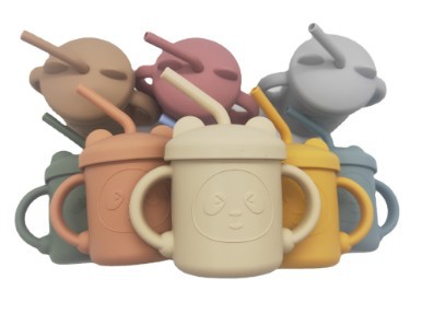 食品硅胶小熊猫杯