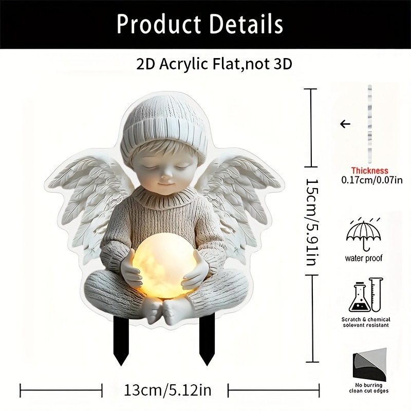 跨境厂家户外庭院地插亚克力个性设计DIY地插花园桩批发