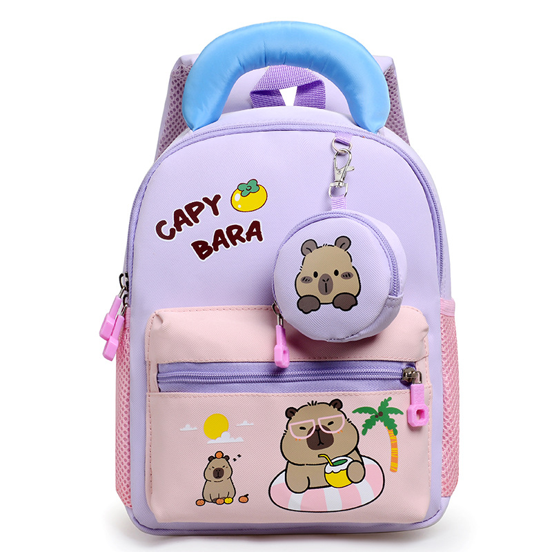 Mochila infantil de dibujos animados respirada lindas niñas mochila de jardín de infantes 3 años de edad 5 niños mochila de escuela primaria