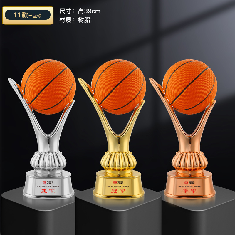 Super trofeo de baloncesto creativo campeón del torneo de fútbol Copa del Mundo recuerdos creativo trofeo