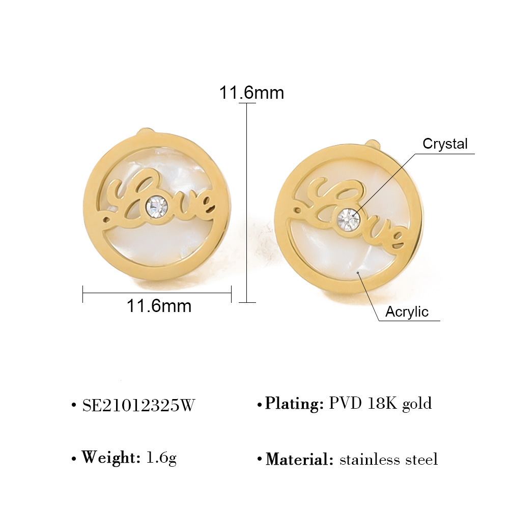 Oferta especial experiencia europea y americana joyería de acero titanio vacío galvanoplastia no decoloración no alérgica joyería pendientes collar fábrica al por mayor