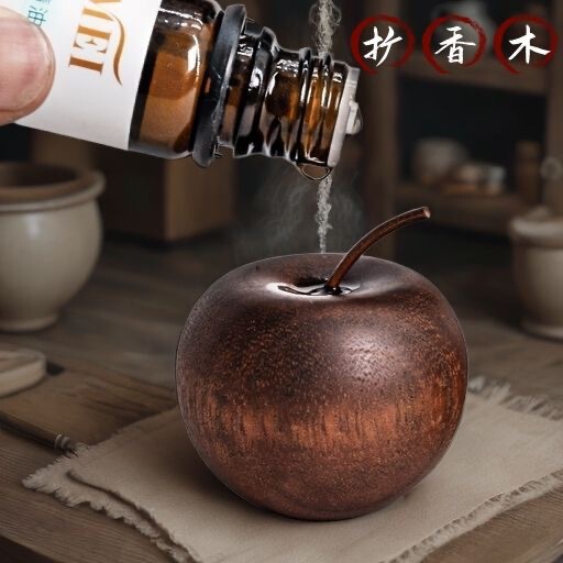 现货沙比利苹果扩香木车载摆件创意平安果圣诞摆件精油扩香器|undefined