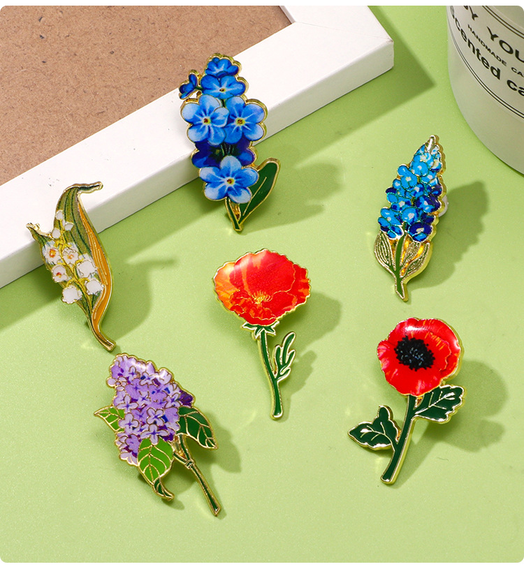 Brooches Classification Casual, Daily, Shopping Occasion Elegant Lady Pin Flower Alloy Enamel Unisex Brooches