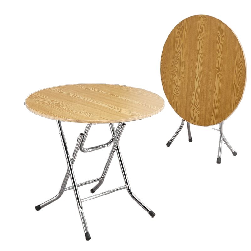 mesa de comedor plegable simple plegable para casa de alquiler pequeño simple mesa de comedor redonda al aire libre