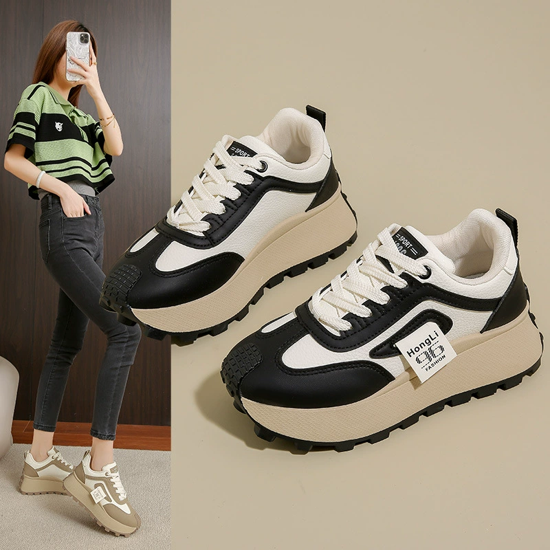 Новая корейская версия дышащая обувь для девочек s студенческая повседневная обувь бег на толстой подошве Женская обувь HL875-1