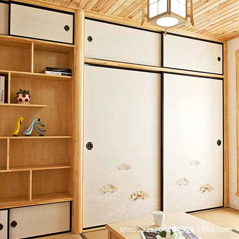 Japanese-style sliding door Fosma door new Chinese-style door tatami door solid wood sliding door cartoon wardrobe door painted door