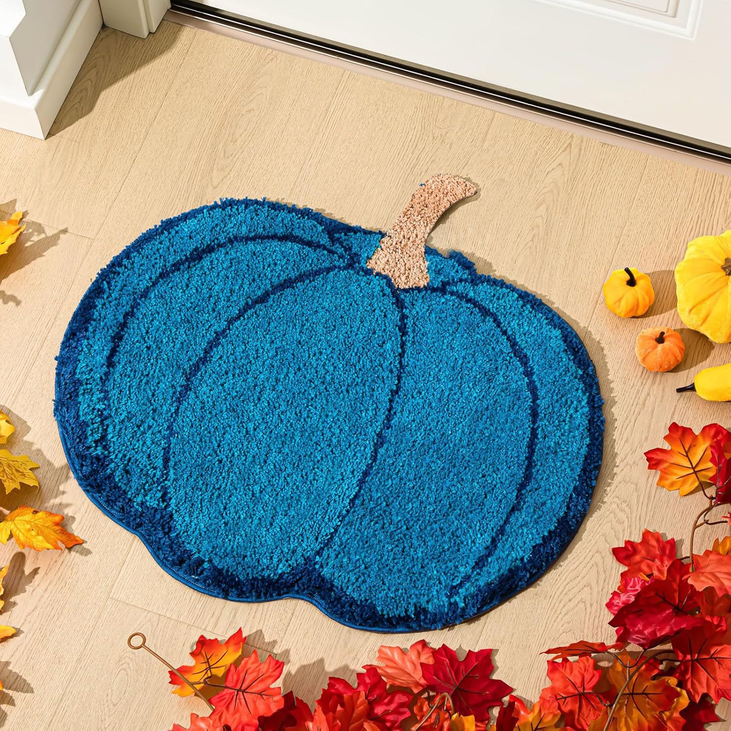 Cross-border Amazon Autumn Pumpkin Living Room Sofa Coffee Table Bedroom Bedside Soft and Comfortable Dirt-resistant Wear-resistant Floor Mat