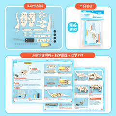 Science and technology small production experiment DIY handmade mechanical brachiosaurus SETM educational educational equipment for primary school students