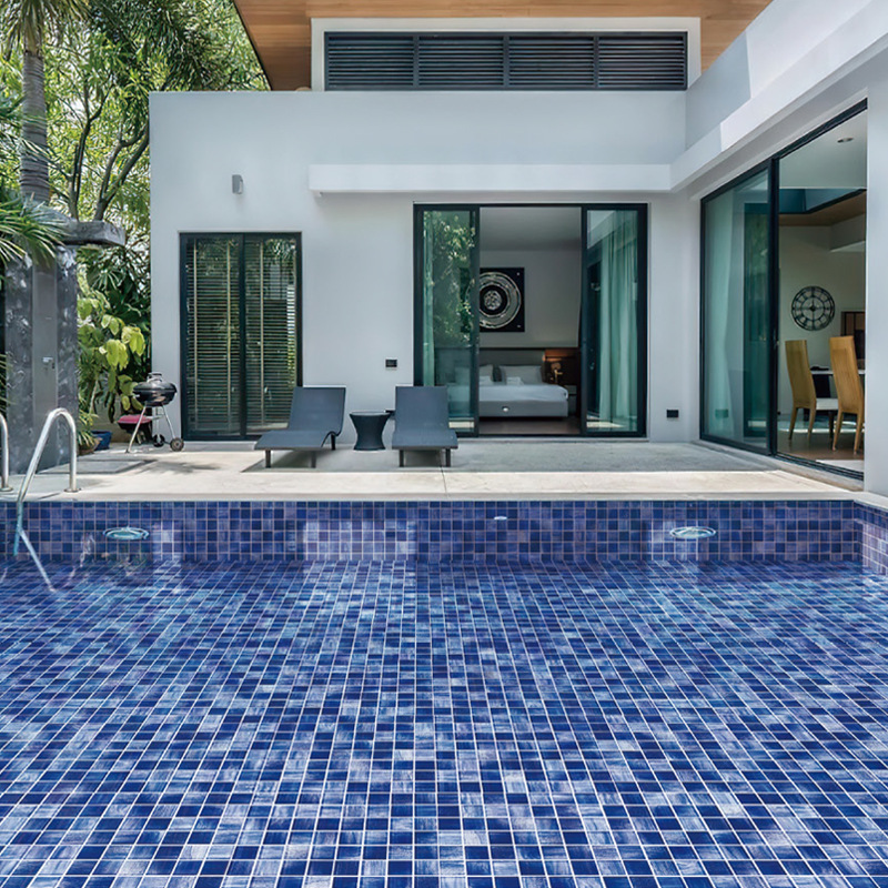 Glass green mosaic