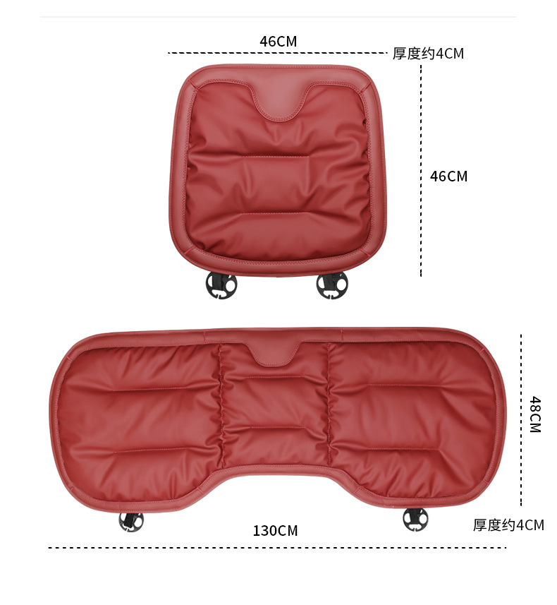 Car seat cushion anti-fouling leather winter single-piece Mercedes-Benz BMW Audi car special rear row integrated three-piece seat cushion