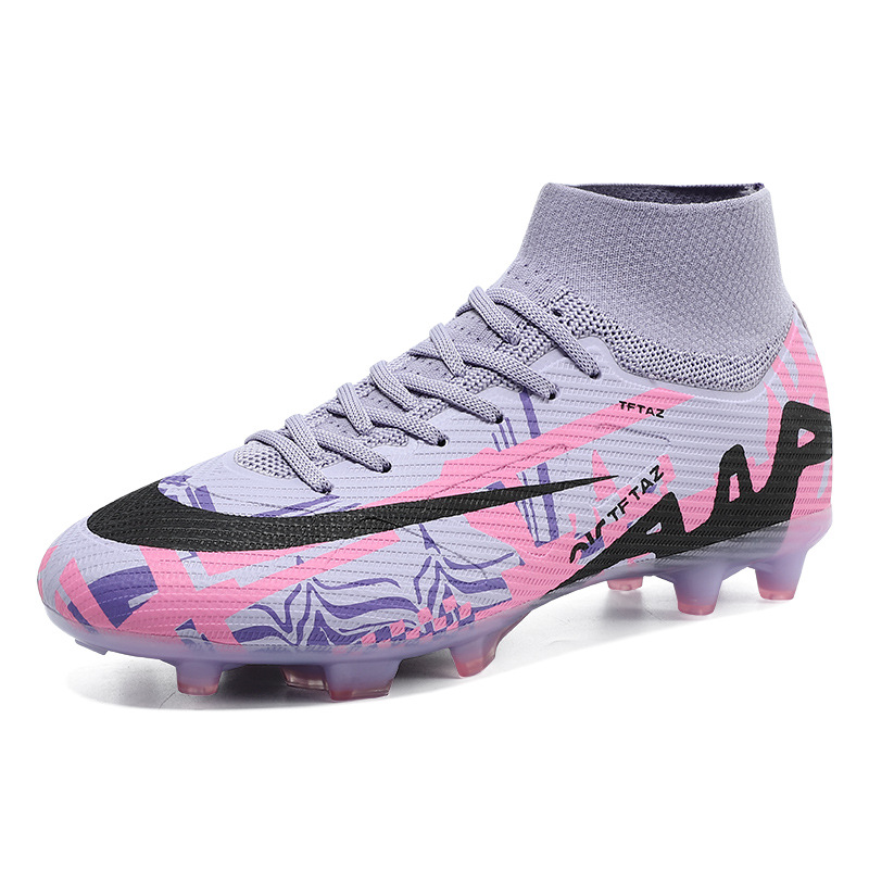 Nuevos zapatos de fútbol transfronterizos de alto nivel, hombres y mujeres, jóvenes, botas de fútbol, zapatos de entrenamiento de clavos cortos