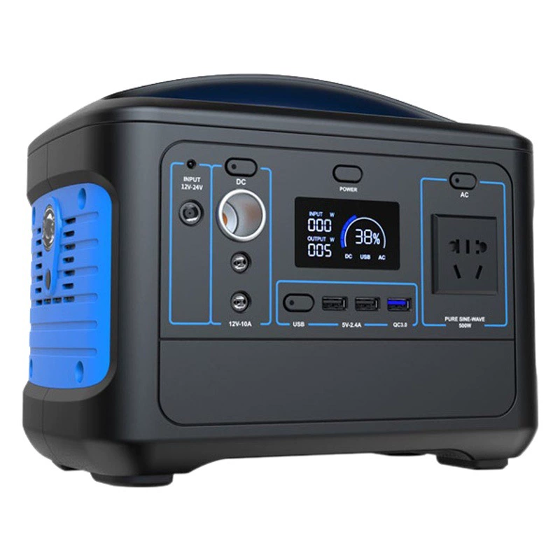 Заводская обработка оптом открытый источник питания для хранения энергии высокой мощности большой емкости аварийный источник питания 500 Вт портативный