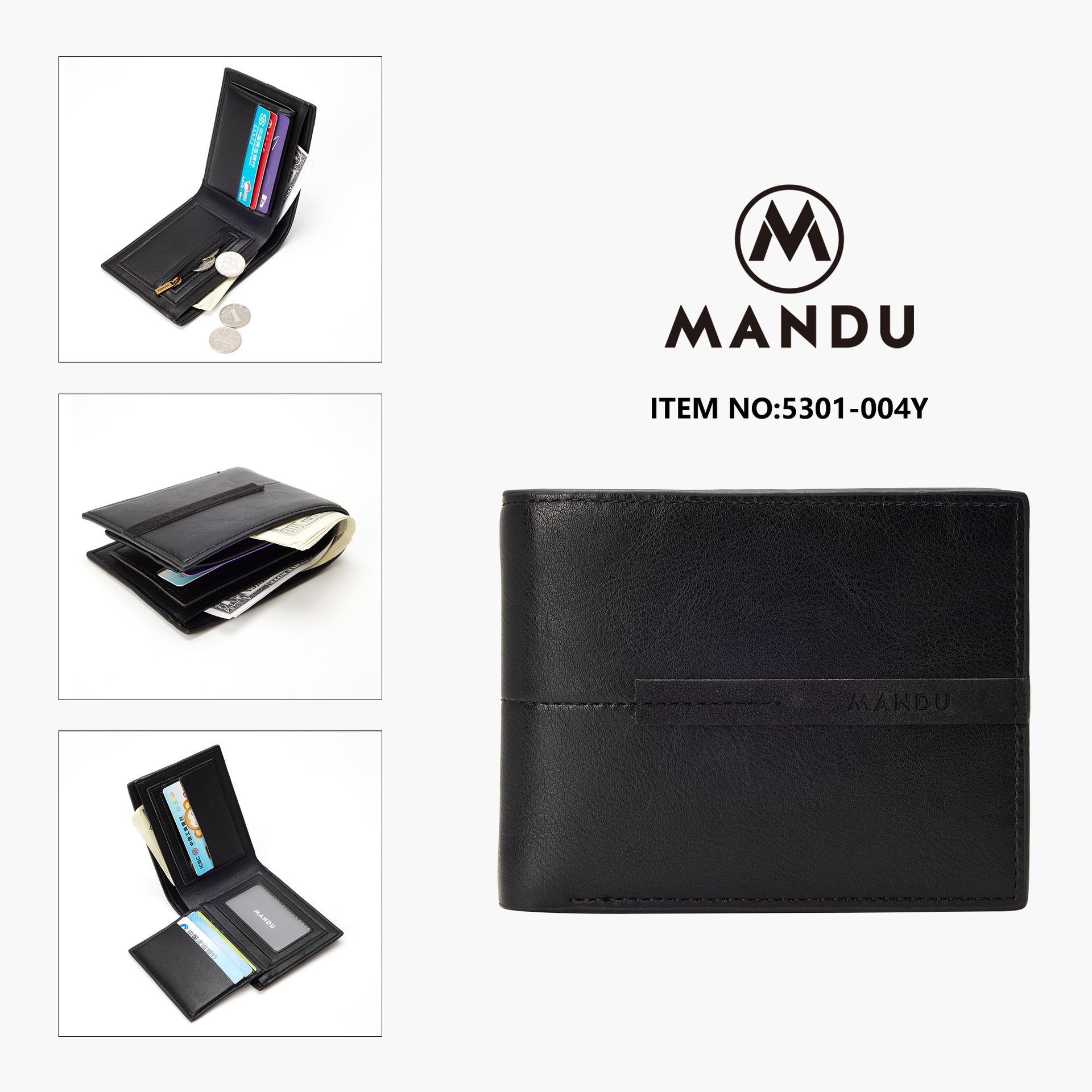 Fashionable Men's Wallet, New Arrival, Classic Short Wallet With Multiple Card Slots, Multi-function Popular Wallet_voghion.com
