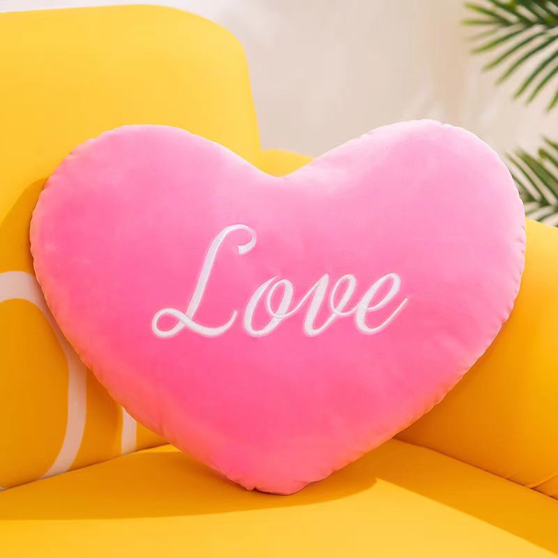Cute Letter Heart Shape Pp Cotton Throw Pillow display picture 1