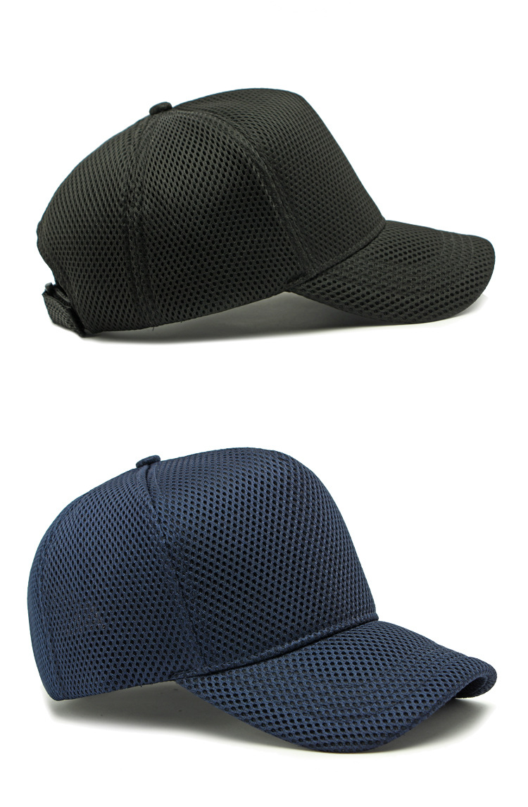 Herren Trucker Caps mit großer Krone, atmungsaktiv, Vollnetz, Snapback, Baseballkappen, Sonnenschutz, Outdoor, Übergröße 56-64cm – Detail 12