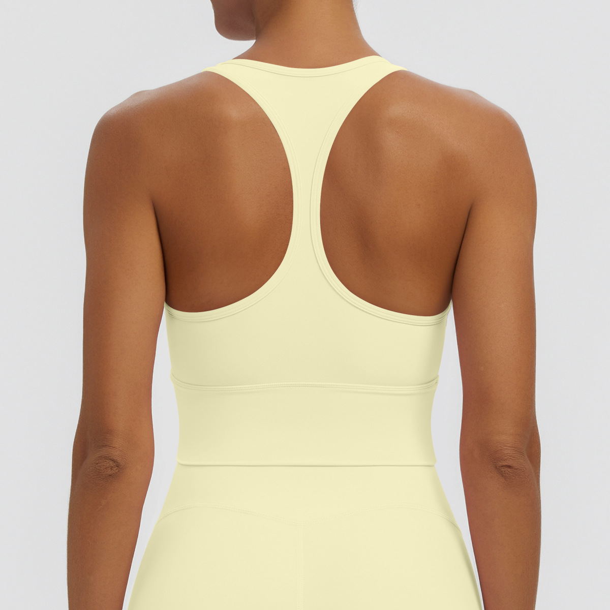 Nuevo transfronterizo sólido I-shaped hermosa espalda apretada ropa interior deportiva transpirable correr fitness yoga chaleco chaleco mujer image 25