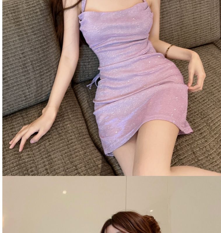 Summer Waist Bag, Hip Temperament, Socialite, Sweet And Spicy Dress, Shiny And Sparkling, Backless Strap, Suspender Skirt, Children_ecoleips.com