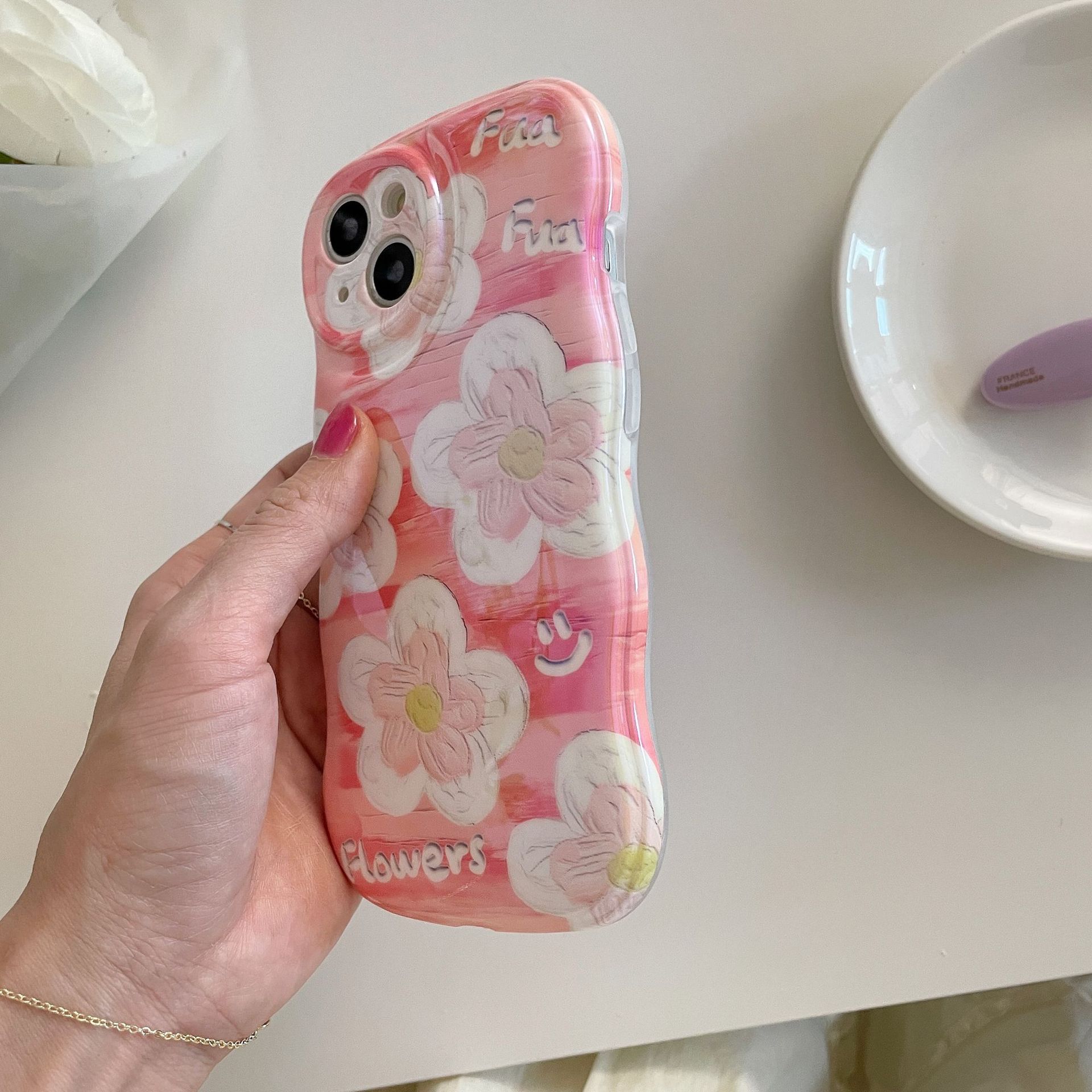 Title 12, Nuova pittura a olio Fiori Gialli e Bianchi cop...