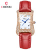 Fashionable square swiss watch, belt, quartz calendar, suitable for import, genuine leather, internet celebrity