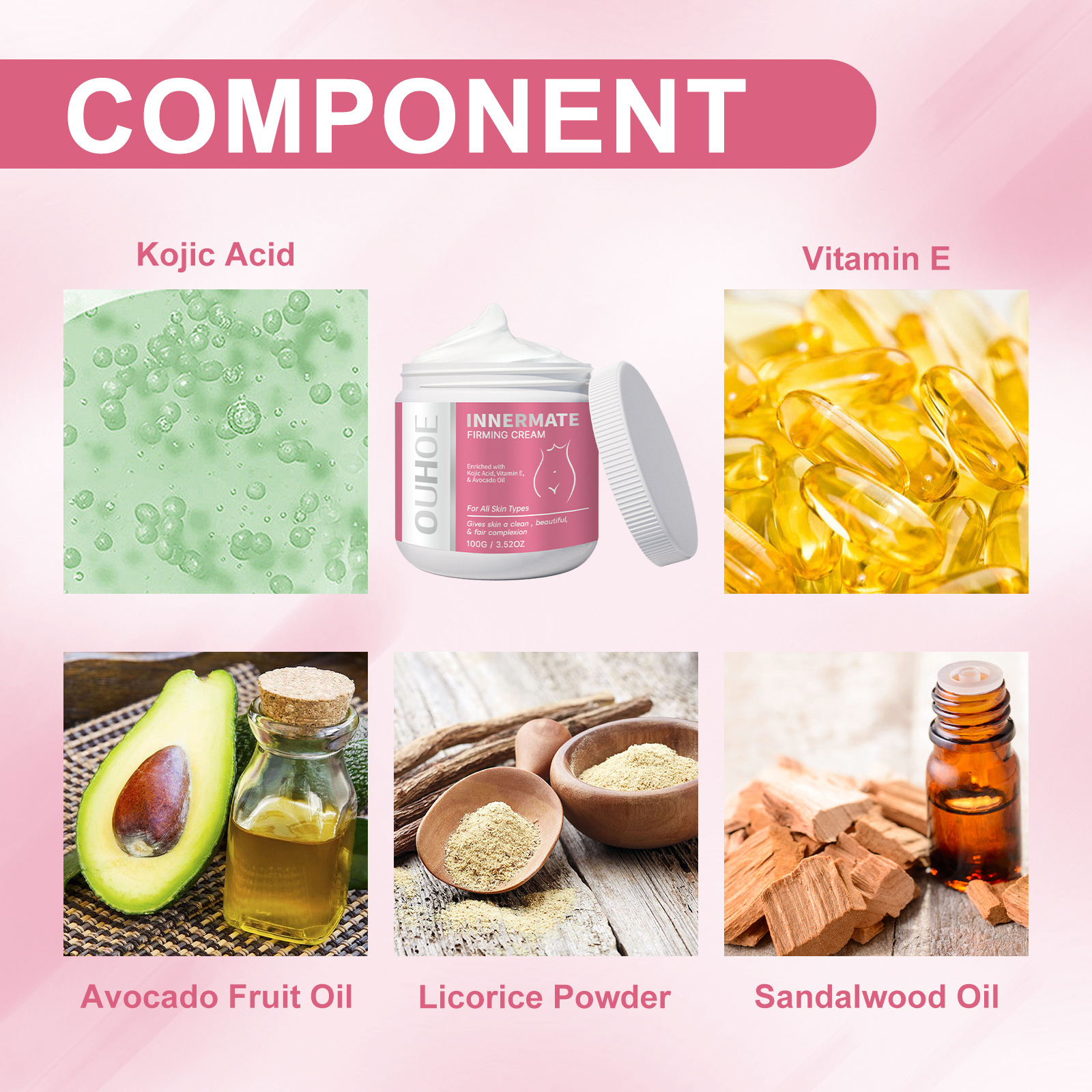 OUHOE Body Whitening Cream Repairs Underarm Darkness, Joint Blackness, Thigh Inner Radiance, Skin Moisturizing_voghion.com