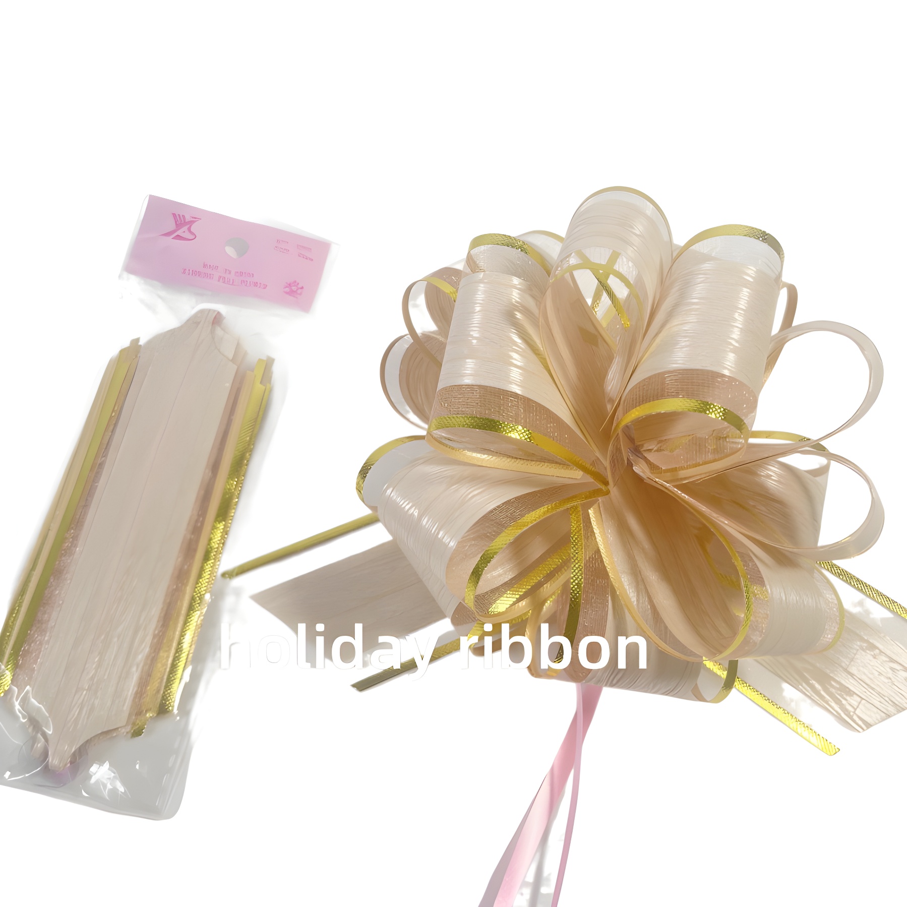 Nieve hilo corteza de bambú patrón de tablero de flores de flores de flores de mano de oro flojo tira de flores de decoración de fiesta