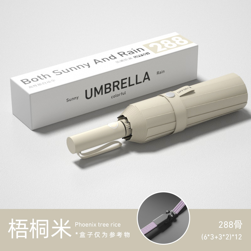 Paraguas personalizados paraguas plegables automáticos grandes para aumentar el refuerzo de paraguas solares para sol y lluvia paraguas al por mayor