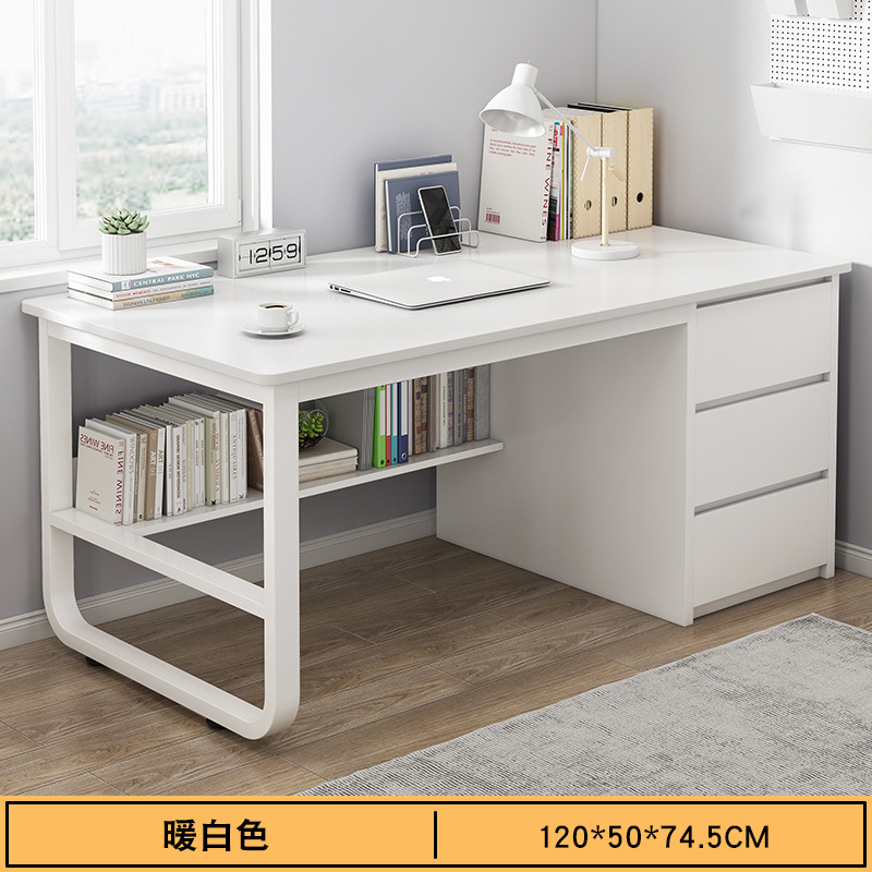[안정적인 철제 프레임] 140CM 웜 화이트 + 화이트 페인트 + 화이트 프레임