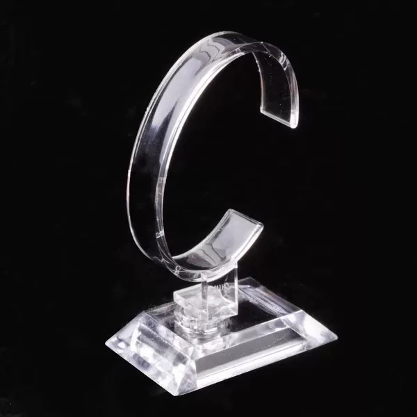Transparent Watch Display Stand C-Ring Transparent Bracket Counter Display Rack Watch Bracelet Display Props