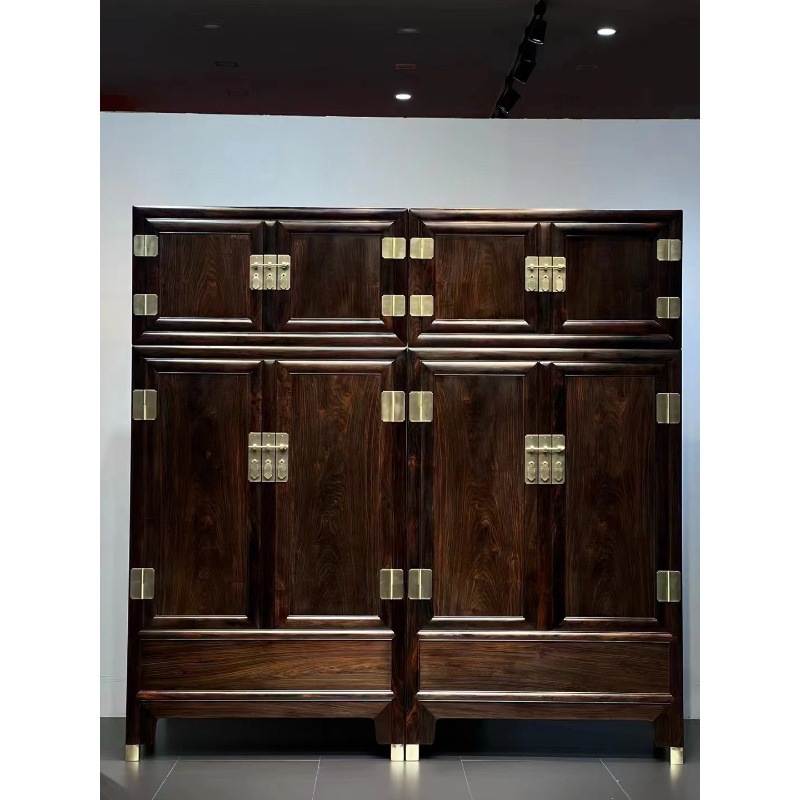 Laos Rosewood Cochin Rosewood Ming-Style Single-Board Mahogany Wardrobe Cabinet Top Chest Cabinet Bedroom Cabinet Classical Furniture