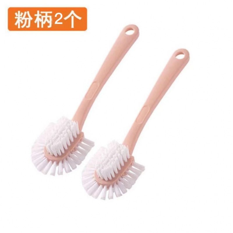 [사용 걱정 없음] 5면 구두솔 [핑크색 손잡이 * 2개]