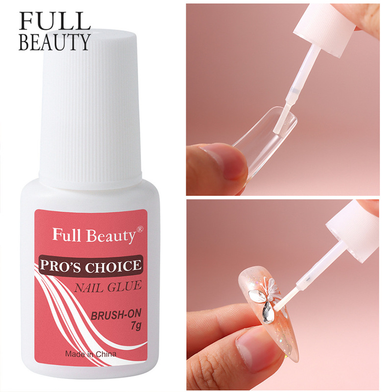 Cross-border nail art Taiwan glue sticky drill nail glue wearing nail polish reinforcement sticky drill does not hurt the nail belt brush Cross-border nail art Taiwan glue sticky drill nail glue wearing nail polish reinforcement sticky drill does not hurt the nail belt brush