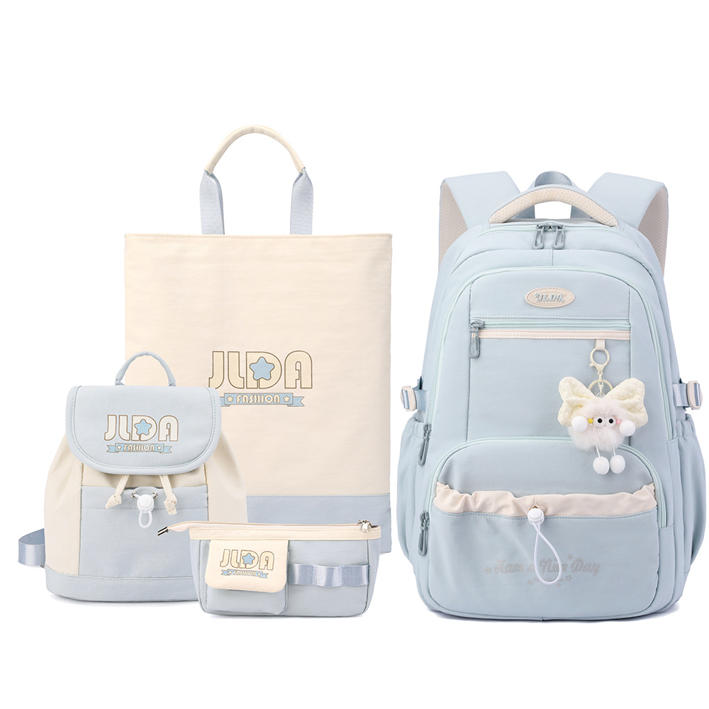 Nueva mochila para estudiantes de secundaria, mochila de viaje de ocio ultraligera para mujer, mochila para estudiantes transfronterizos de gran capacidad para estudiantes universitarios