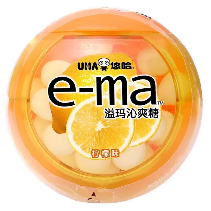 Импорт Японии UHA Yoha ema мята жевательная резинка лимон виноград дезодорирующая леденец 33 г много вкусов