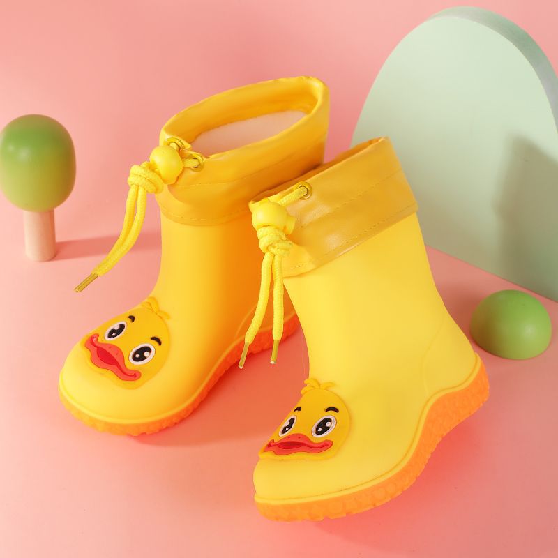 Children's Rain Boots for Boys and Girls during the Back-To-School Season, Non-Slip Waterproof Water Shoes for Kindergarten [Upgraded Soles]