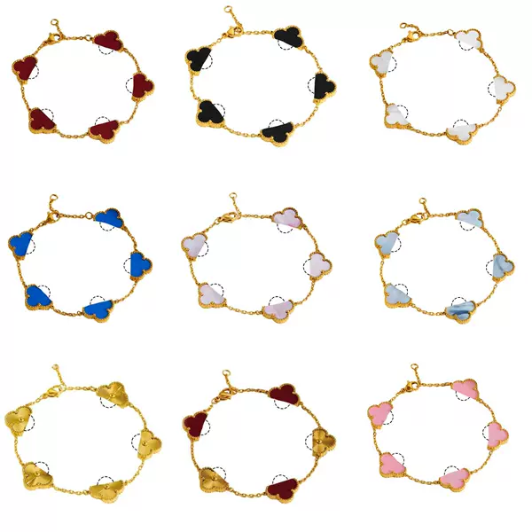 Titanium Steel Hot-Selling Light Luxury Classic Four-Leaf Clover Bracelet Necklace Fashionable High-End Stainless Steel Exquisite Jewelry