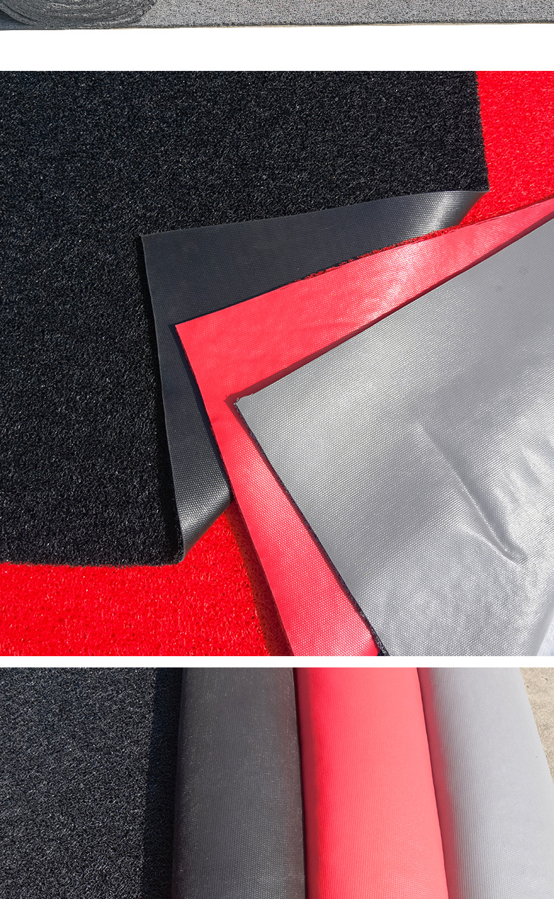 Manufacturer's Ready-Stock Thickened and Densely Woven Wire Loop Roll Material, Can Be Cut, Non-Slip, Waterproof, Automotive Pvc Floor Mat Commercial Roll Material