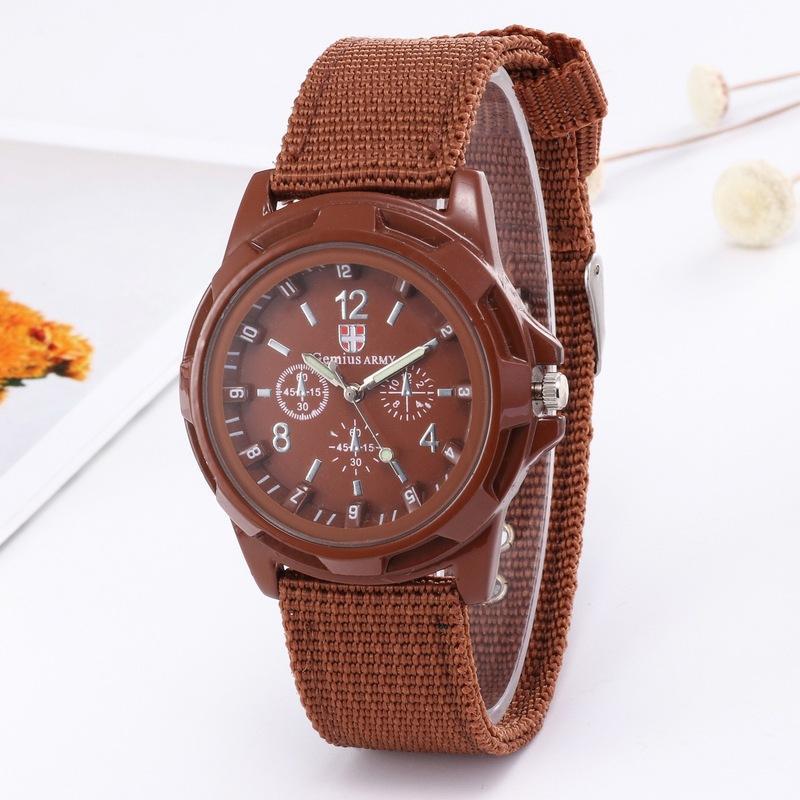 Venta al por mayor caliente nuevo nylon trenzado reloj militar Gemius/reloj suizo mar, tierra y aire ocio estilo deportivo