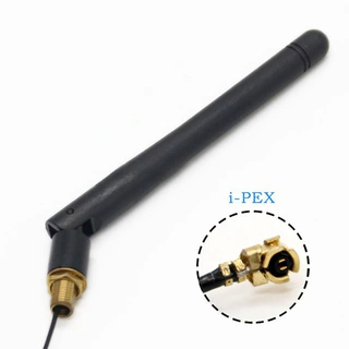 2.4G/5.8G双频出线式外置天线 出线接I-PEX 双频路由器胶棒天线