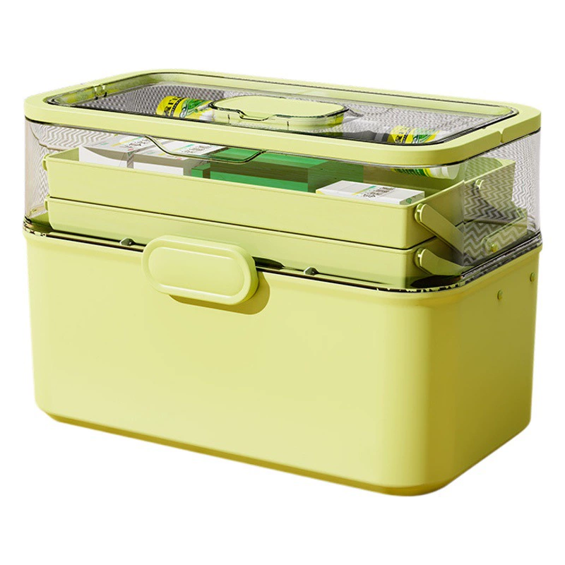 Многослойная аптечка большая емкость портативная портативная медицинская коробка для лекарств