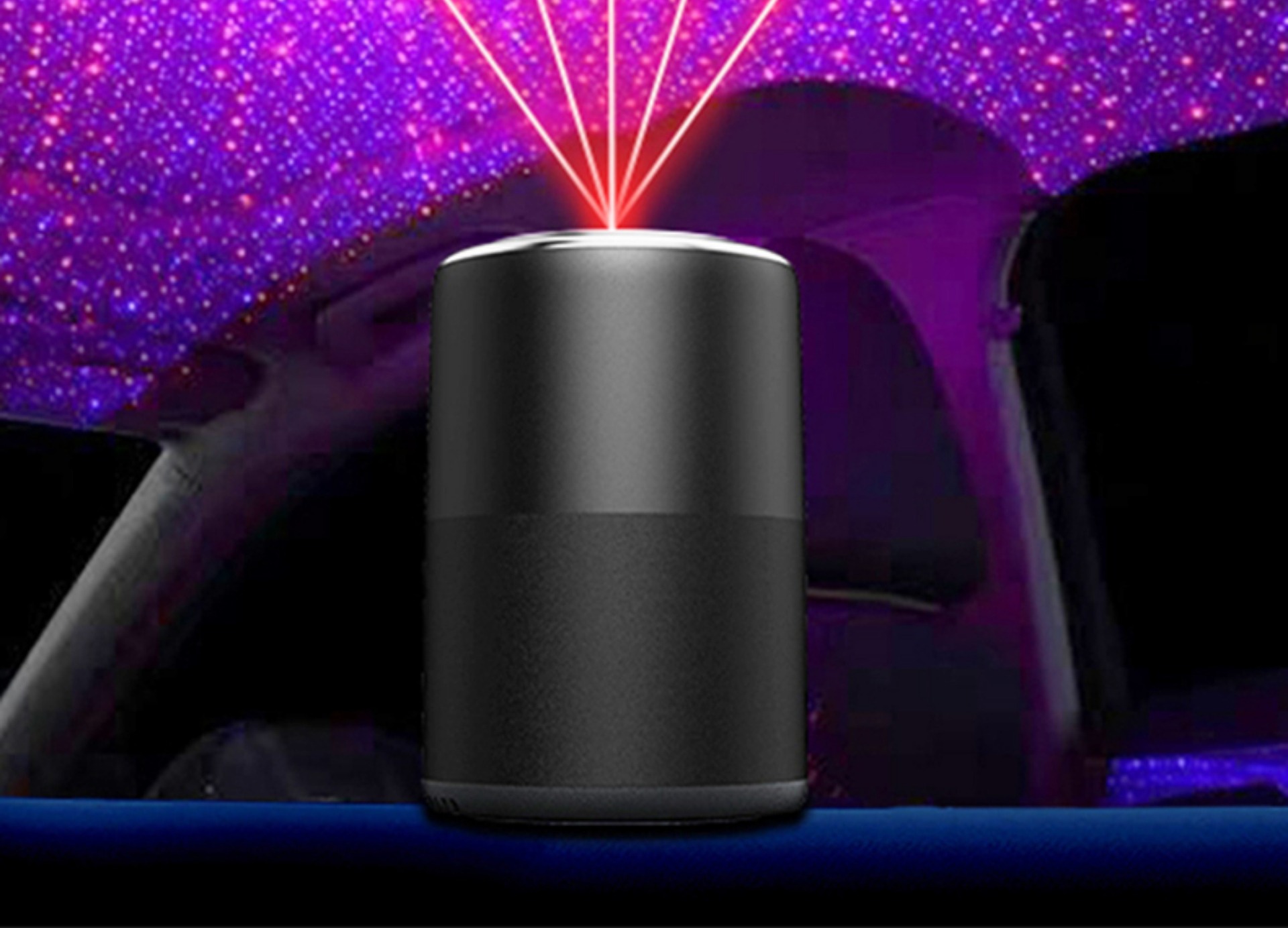 Ai Voice-Controlled Car Fragrance Diffuser, Car Perfume with Voice-Activated Starlight, Automatic Start-Stop Spray to Eliminate Odors in the Car