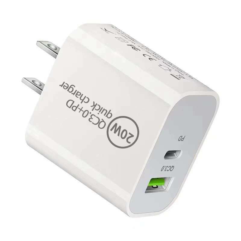 Поставка QC3.0+PD20W быстрая зарядка для мобильного телефона, 20Вт, разъём USB-A+C, Australian SAA сертификация