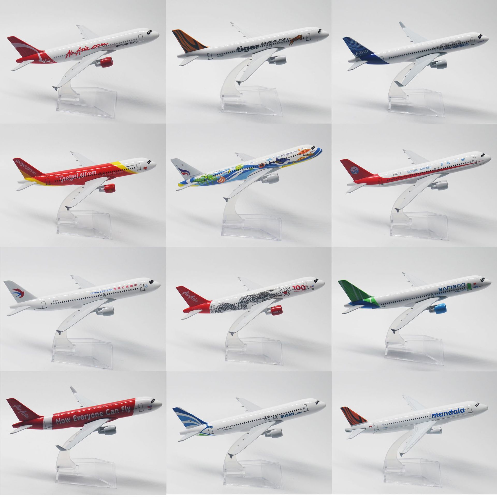 16CM合金飞机模型多件专拍320-380客机737-787飞机摆件厂家20cm