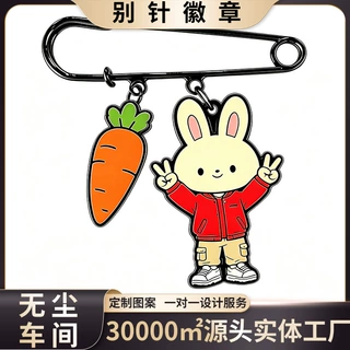 金属别针徽章定制可爱卡通金属胸针吊坠金属潮玩盲盒胸针胸章定做