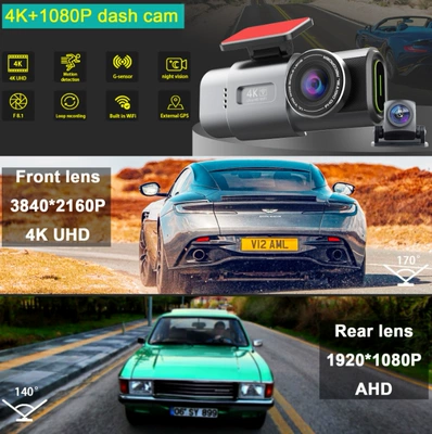 Driving recorder – Connectivity, Hidden Dual-Lens Car Camera