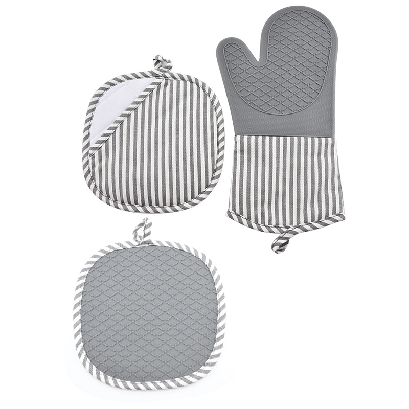 Guantes de Horno Anti-Escaldado de Silicona, Aislamiento Térmico, Antideslizante, para Cocina y Microondas image 10