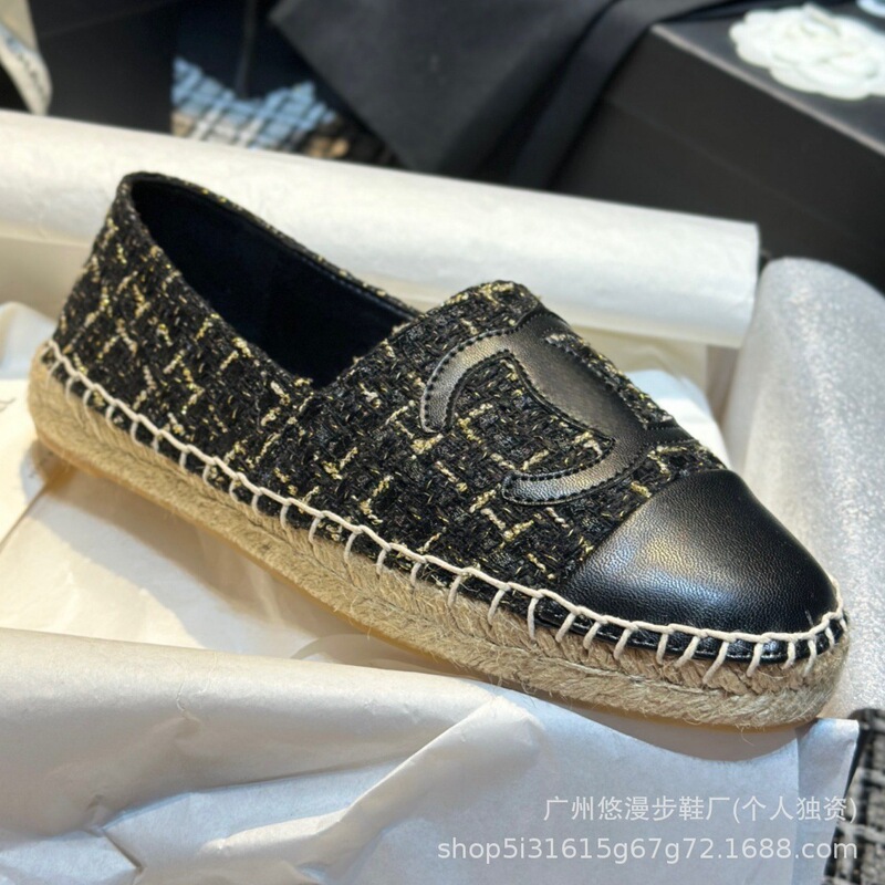 经典小香风渔夫鞋平底四季舒适懒人鞋一脚蹬休闲单鞋时尚乐福鞋女|undefined