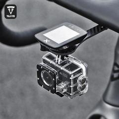 カーボンファイバー自転車コンピュータホルダーロードバイク一体型ハンドルバー延長ライトスポーツカメラシートアクセサリー