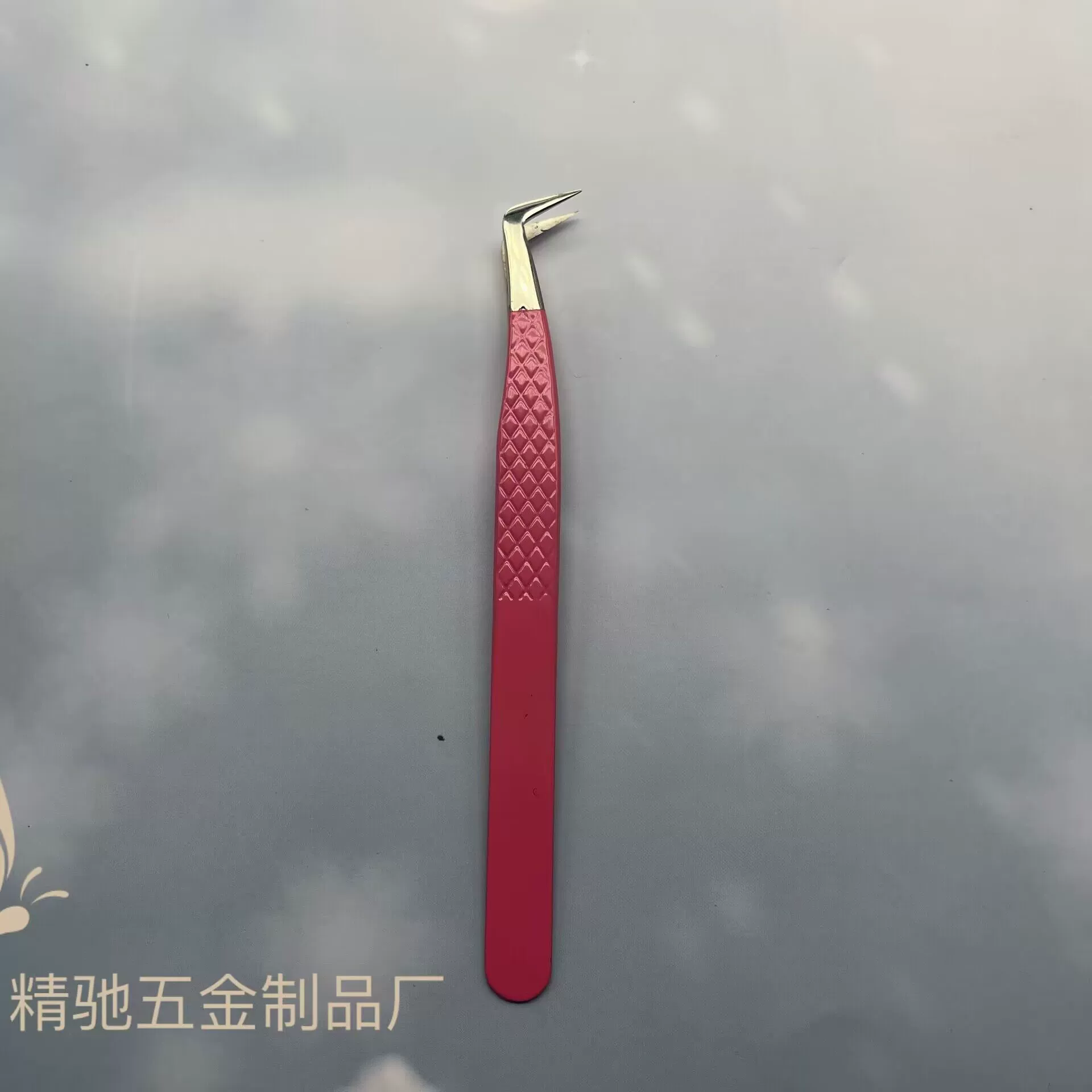 Eyelash extension, tweezers, eyelash curler