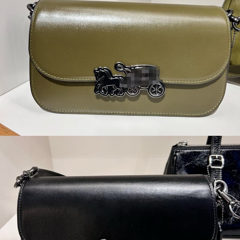 Koujia's New Autumn Harper Flap Bag with Carriage Logo, Shoulder Bag, Underarm Crossbody Bag, Simple, Fashionable and Versatile Women's Bag